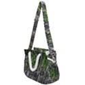 Green Glitter Squre Rope Handles Shoulder Strap Bag View1