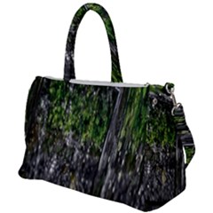 Green Glitter Squre Duffel Travel Bag by Sparkle