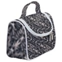 Modern Tribal Silver Ornate Pattern Print Satchel Handbag View2