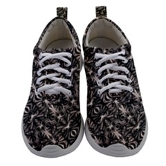 Modern Tribal Silver Ornate Pattern Print Athletic Shoes by dflcprintsclothing