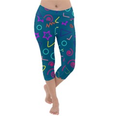 Memphis  Lightweight Velour Capri Yoga Leggings