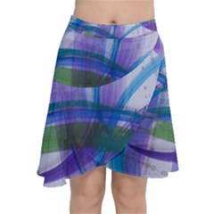 Construct Chiffon Wrap Front Skirt by CreativeSoul