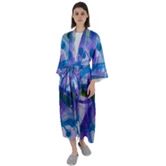 Construct Maxi Satin Kimono by CreativeSoul