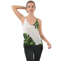 Banana Leaves Chiffon Cami by goljakoff