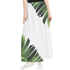 Banana Leaves Maxi Chiffon Skirt by goljakoff