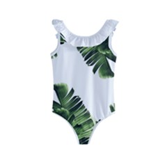 Banana Leaves Kids  Frill Swimsuit by goljakoff