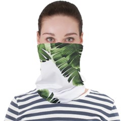 Banana Leaves Face Seamless Bandana (adult) by goljakoff