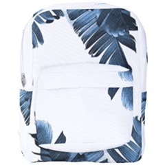 Blue Banana Leaves Full Print Backpack by goljakoff