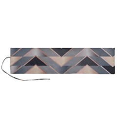 Modern Triangles Roll Up Canvas Pencil Holder (l) by LoolyElzayat