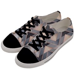 Modern Triangles Men s Low Top Canvas Sneakers by LoolyElzayat