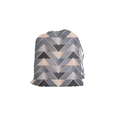 Modern Triangles Drawstring Pouch (small) by LoolyElzayat