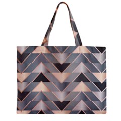 Modern Triangles Zipper Mini Tote Bag by LoolyElzayat