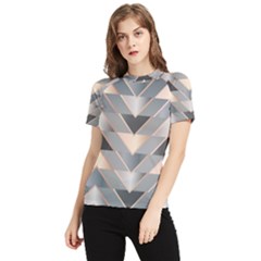 Modern Triangles Women s Short Sleeve Rash Guard by LoolyElzayat