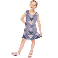 Modern Triangles Kids  Tunic Dress by LoolyElzayat