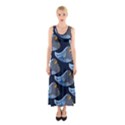 Queen Fish Doodle Art Sleeveless Maxi Dress View1