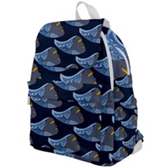 Queen Fish Doodle Art Top Flap Backpack by tmsartbazaar