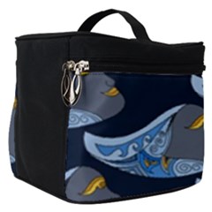 Queen Fish Doodle Art Make Up Travel Bag (small) by tmsartbazaar