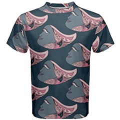 Doodle Queen Fish Pattern Men s Cotton Tee by tmsartbazaar