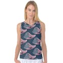 Doodle Queen Fish Pattern Women s Basketball Tank Top View1