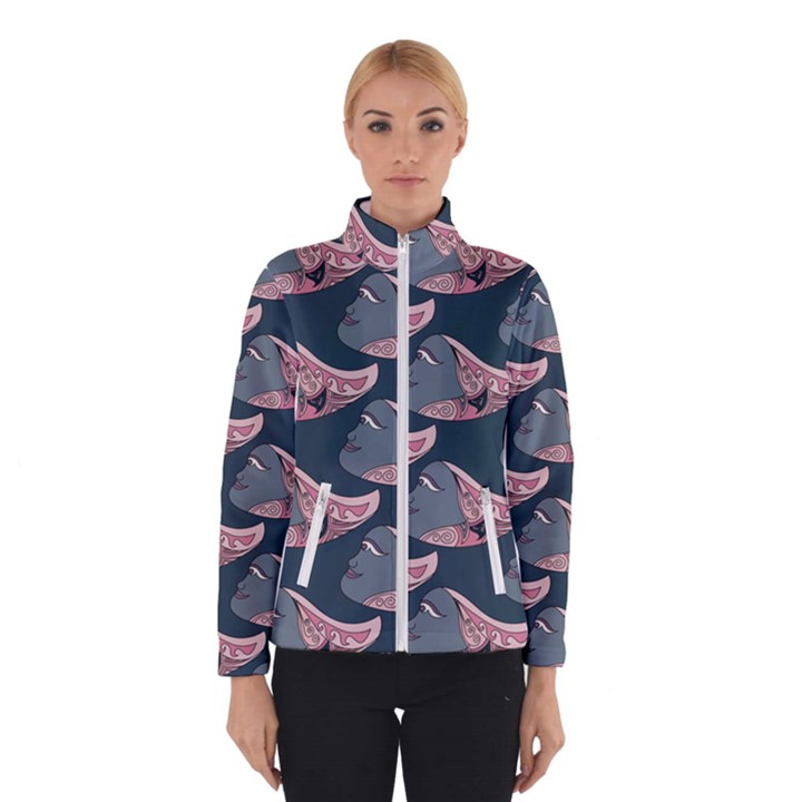 Doodle Queen Fish Pattern Winter Jacket