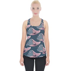 Doodle Queen Fish Pattern Piece Up Tank Top by tmsartbazaar