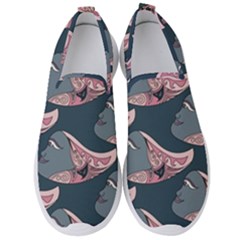 Doodle Queen Fish Pattern Men s Slip On Sneakers by tmsartbazaar