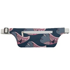 Doodle Queen Fish Pattern Active Waist Bag by tmsartbazaar