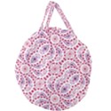 Modern Ornate Pattern Design Giant Round Zipper Tote View1