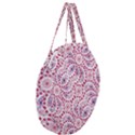 Modern Ornate Pattern Design Giant Round Zipper Tote View3