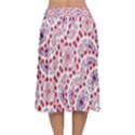 Modern Ornate Pattern Design Velvet Flared Midi Skirt View2