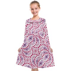 Modern Ornate Pattern Design Kids  Midi Sailor Dress