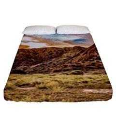 El Leoncito National Park Landscape, San Juan Province, Argentina Fitted Sheet (california King Size) by dflcprintsclothing