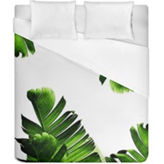 Green Banana Leaves Duvet Cover (california King Size) by goljakoff