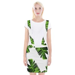 Green Banana Leaves Braces Suspender Skirt by goljakoff