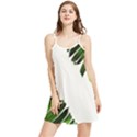 Green banana leaves Summer Frill Dress View1