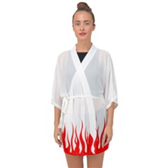 Nnja Skills Fire Af Chiffon Kimono by nnjaskills