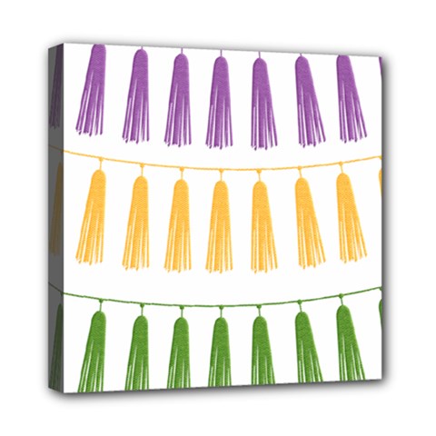 Tassels Tassel Bunting Banner Mini Canvas 8  X 8  (stretched)