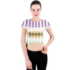 Tassels Tassel Bunting Banner Crew Neck Crop Top