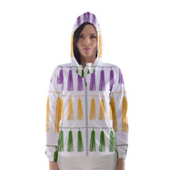 Tassels Tassel Bunting Banner Women s Hooded Windbreaker by HermanTelo