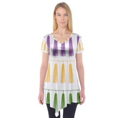 Tassels Tassel Bunting Banner Short Sleeve Tunic 