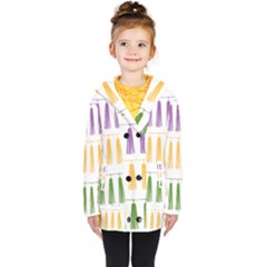 Tassels Tassel Bunting Banner Kids  Double Breasted Button Coat by HermanTelo