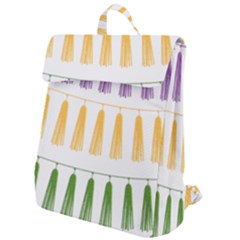 Tassels Tassel Bunting Banner Flap Top Backpack by HermanTelo