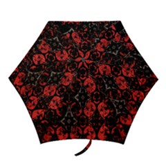 Antique Brothel Wallpaper Mini Folding Umbrellas by MRNStudios