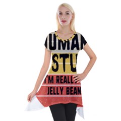 Jelly Bean Short Sleeve Side Drop Tunic by unicornwithstyle