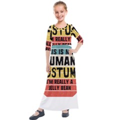 Jelly Bean Kids  Quarter Sleeve Maxi Dress by unicornwithstyle