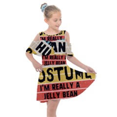 Jelly Bean Kids  Shoulder Cutout Chiffon Dress