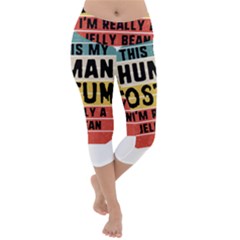 Jelly Bean Lightweight Velour Capri Yoga Leggings