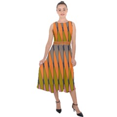 Zappwaits - Your Midi Tie-back Chiffon Dress by zappwaits