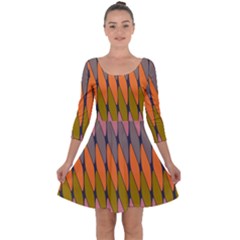 Zappwaits - Your Quarter Sleeve Skater Dress by zappwaits