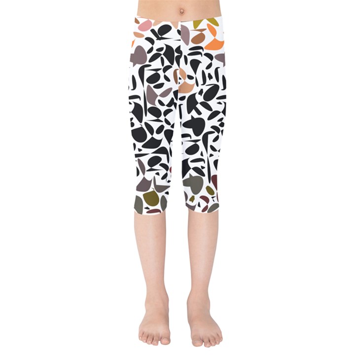 zappwaits - words Kids  Capri Leggings 